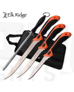 Elk Ridge K-ER-200-13SET Hi-Vis Fillet Knife Set