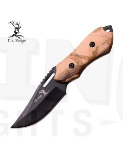 Elk Ridge K-ER-562BC Camo Pakkawood Fixed Blade Knife