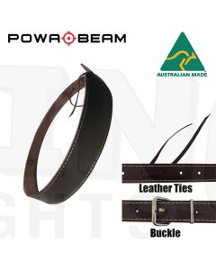 Powa Beam GSB2 Plain Leather Rifle Sling with Full Length Stitching w Buckle