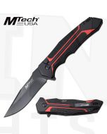 MTech K-MT-1134RD Drop Point Ball Bearing Pivot Pocket Knife